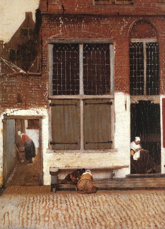 The Little Street (detail)  et, VERMEER VAN DELFT, Jan